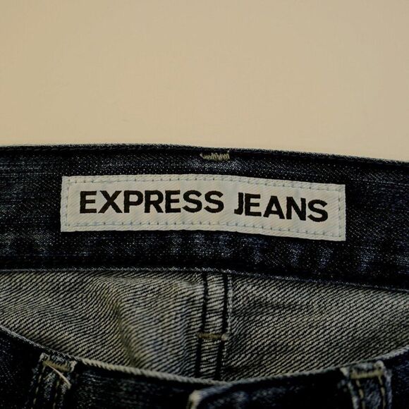 Express Rocco Slim Fit Bootcut Blue Denim Low Rise Jeans 31/29‎ Tagged 30/30 - Picture 10 of 13